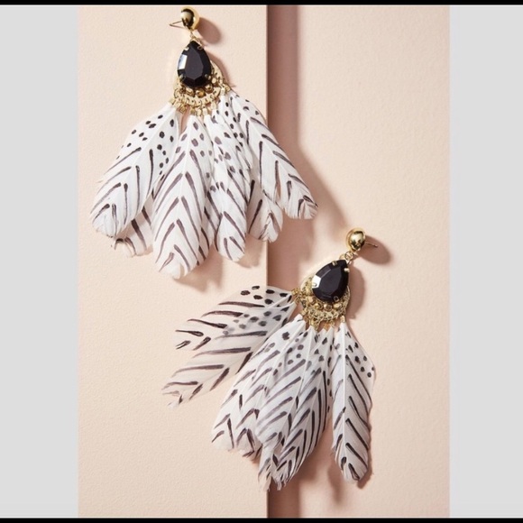 Anthropologie Jewelry - Anthropologie fabulous feather earrings